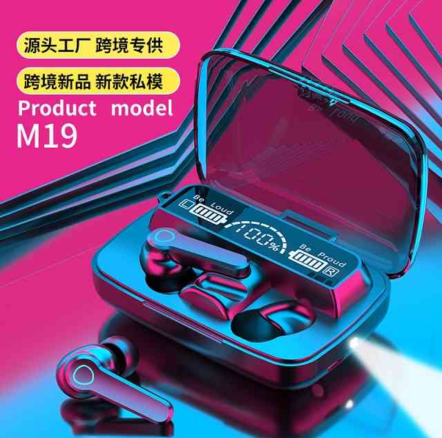 M19 TWS Wireless Earbuds – LED Display | Power Bank | Bluetooth 5.3